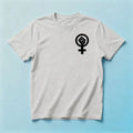 Feminist Shirt Womens Rights Female Symbol T-Shirt Feminist Gift for Women Tshirt Feminist Movement Tee Simple Casual Cotton Top