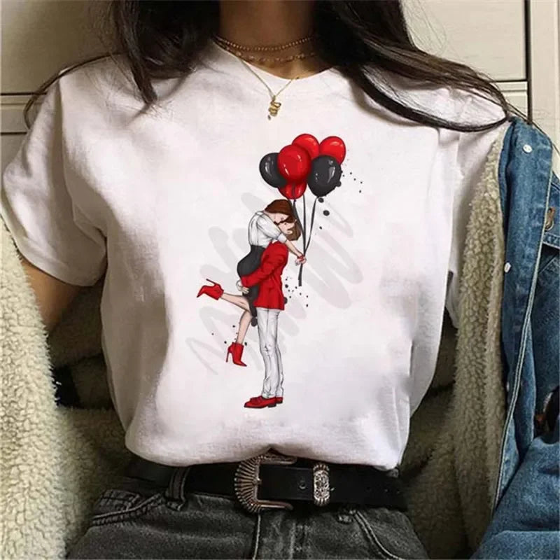 Women T Shirt London Paris New York City Travel Graphic Print Fashion Streetwear Urban Vacation Casual Short Sleeve Gothic