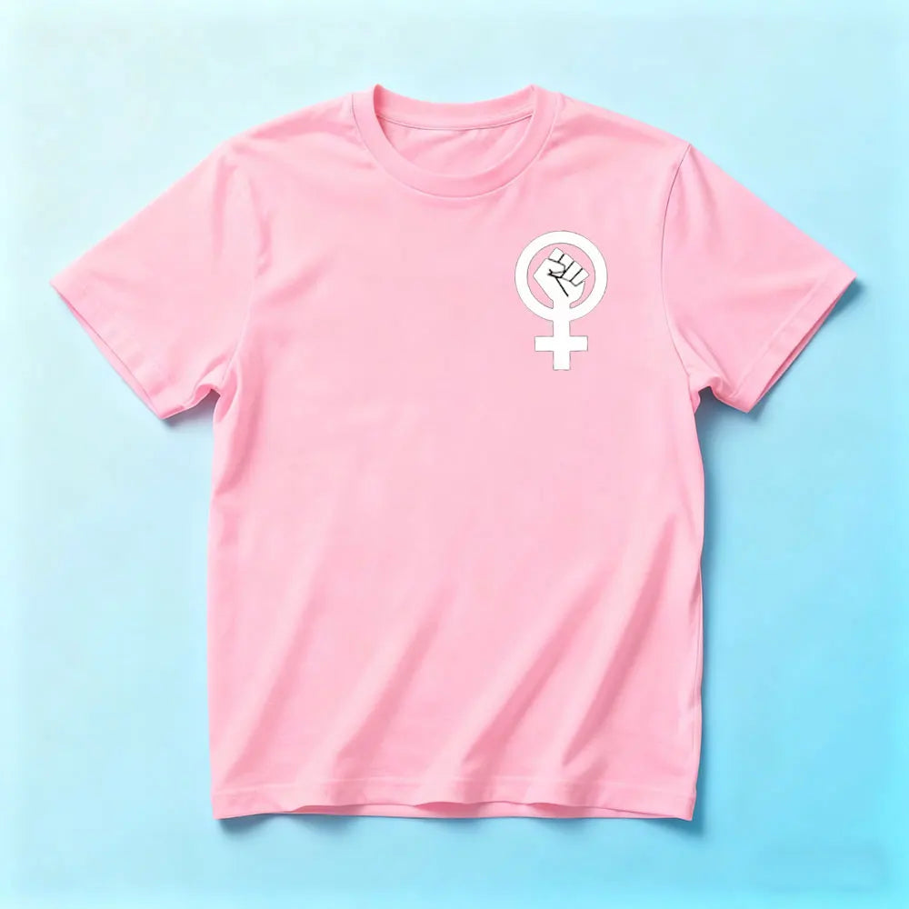Feminist Shirt Womens Rights Female Symbol T-Shirt Feminist Gift for Women Tshirt Feminist Movement Tee Simple Casual Cotton Top