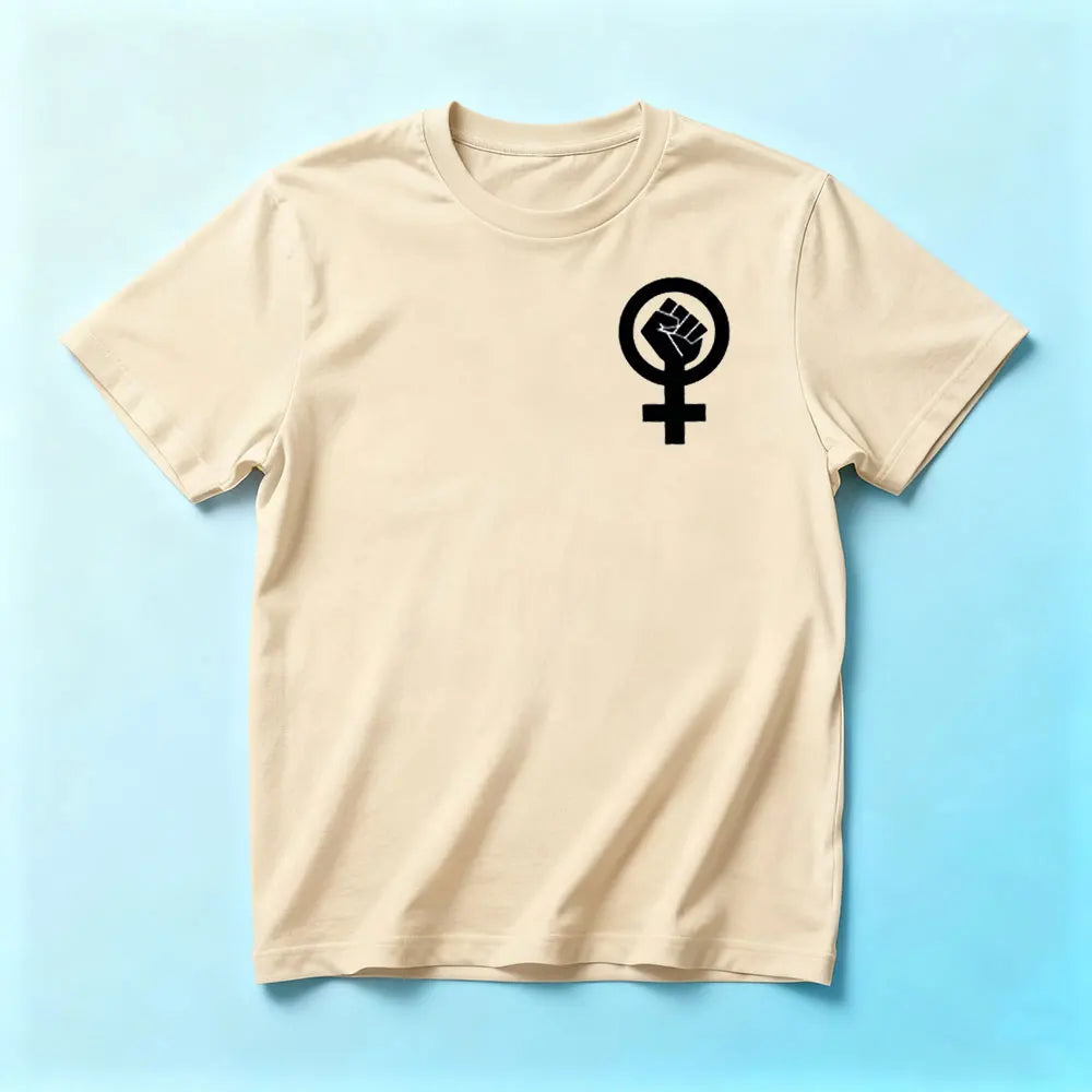 Feminist Shirt Womens Rights Female Symbol T-Shirt Feminist Gift for Women Tshirt Feminist Movement Tee Simple Casual Cotton Top