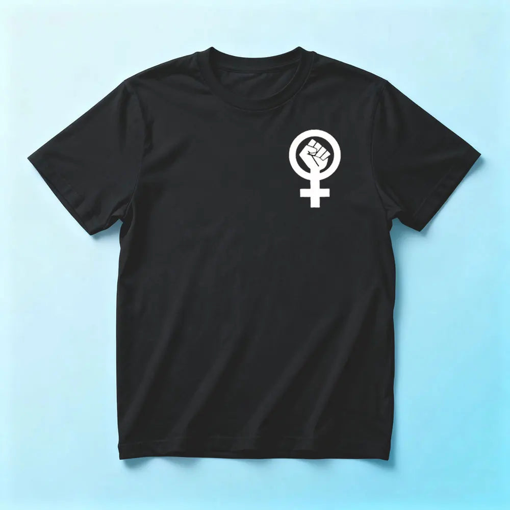 Feminist Shirt Womens Rights Female Symbol T-Shirt Feminist Gift for Women Tshirt Feminist Movement Tee Simple Casual Cotton Top