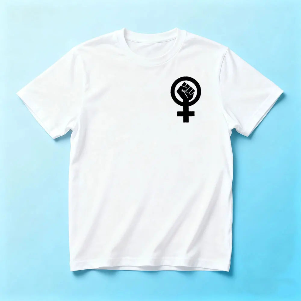 Feminist Shirt Womens Rights Female Symbol T-Shirt Feminist Gift for Women Tshirt Feminist Movement Tee Simple Casual Cotton Top